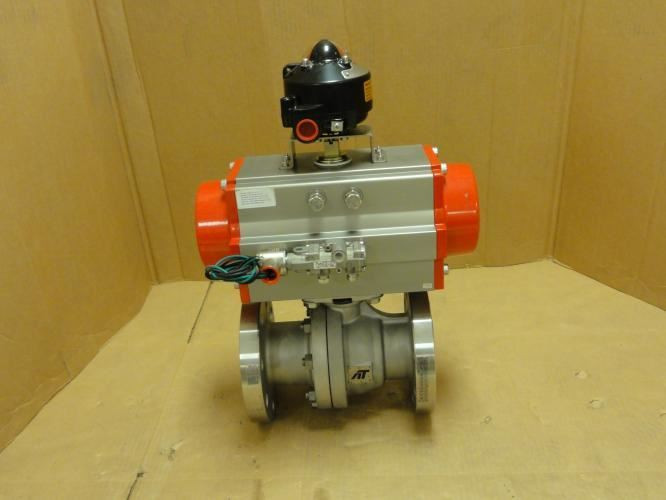 AT-Controls FD93X3002R7SXX; Flanged Actuated Ball Valve; 3"
