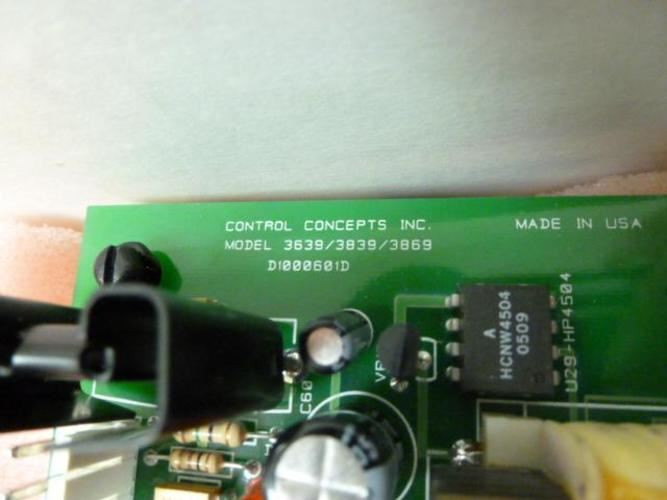 Control Concepts 3639/3839/3869; Circuit Board