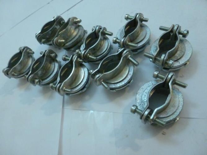 MFG- MDL-Unkn81523; LOT-10 Clamp Connecter; 0.375" Wire