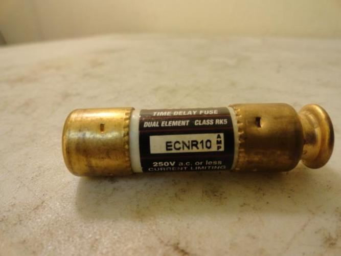 Bullet ECNR10; Fuse; 10A; 250VAC; Time Delay