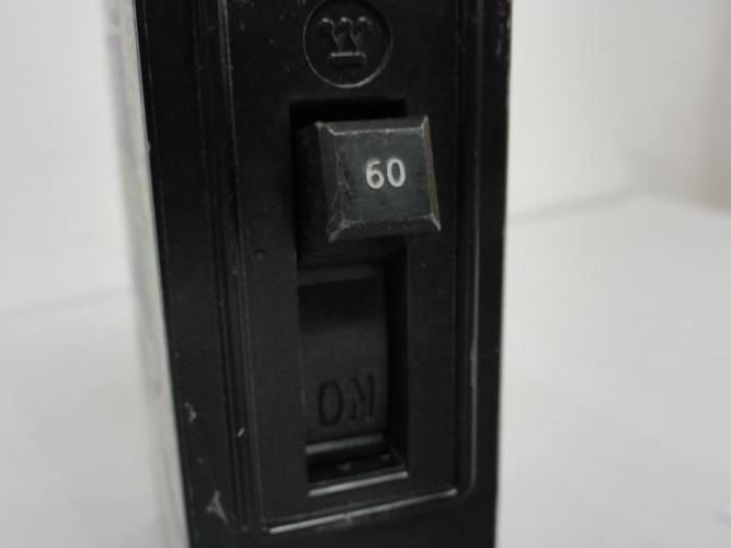 Westinghouse RE1060; Circuit Breaker; 60A; 1-Pole; 120VAC