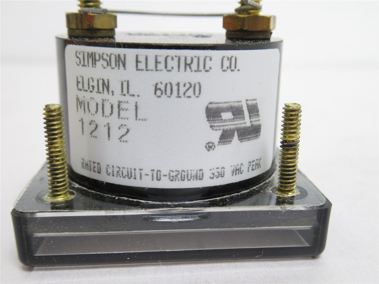 Simpson 1212-04295; Analog Panel Meter 0-100VDC; Size: 1-1/2"