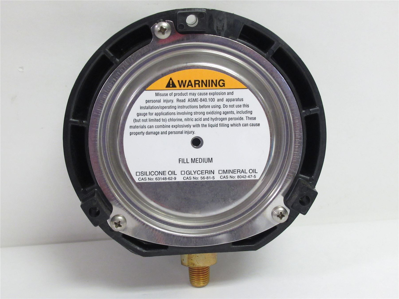 Metek 1980L; Pressure Gauge; 200PSI;1/4" ANPT LM; 4-1/2" Dial