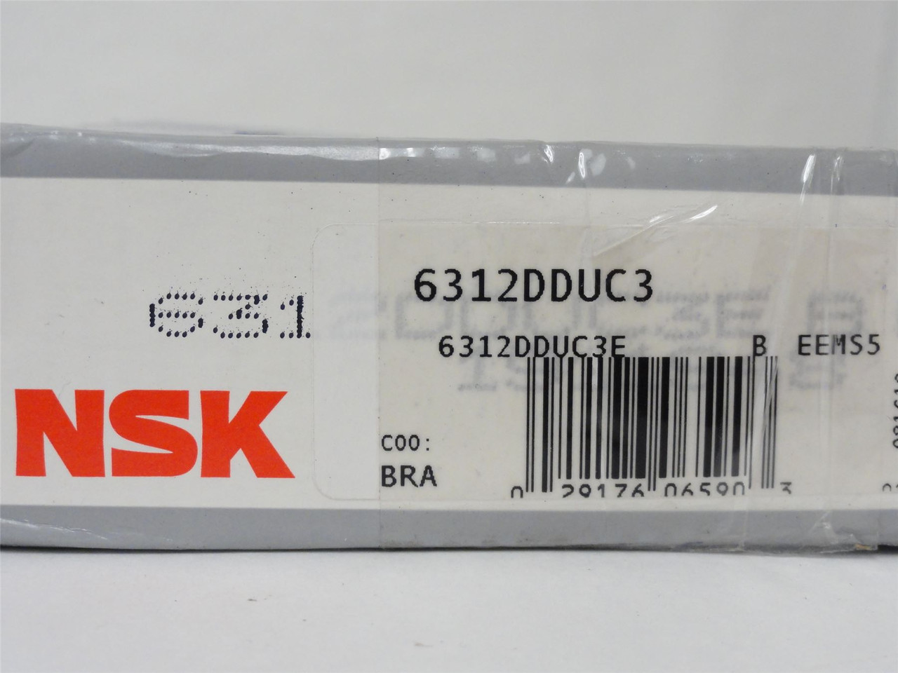 NSK 6312DDUC3; Ball Bearing; 60mm ID; 130mm OD; 31mm Width