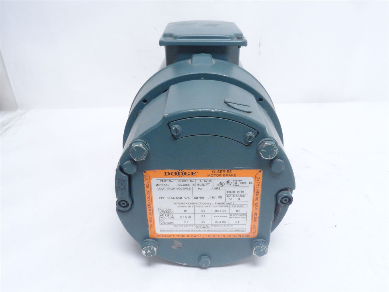 Baldor P14H7207; AC Brake Motor 1-1/2HP; 230/460VAC 1725RPM
