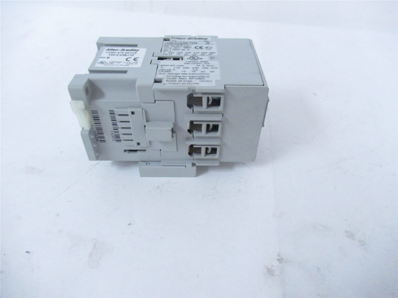Allen-Bradley 100-C43EJ10; Contactor 43A 3P Coil 24VDC