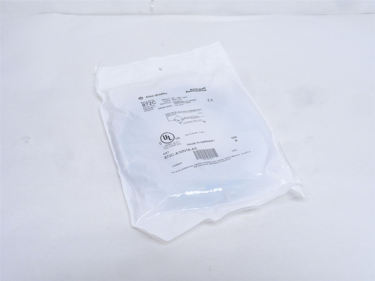 Allen-Bradley 872C-A10N18-A5; Proximity Switch; 20-250VAC