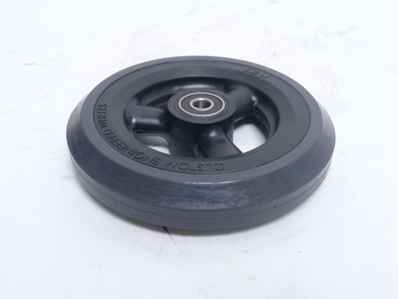 CEW 431400; Rubber Wheel; 4-7/8"OD x 5/16"ID x 7/8" Tread
