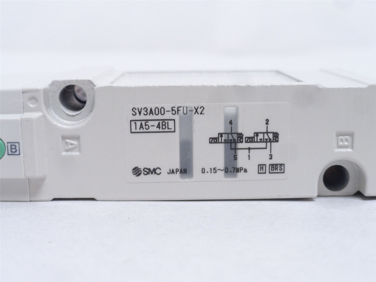 SMC SV3A00-5FU-X2; Solenoid Air Valve; 0.15-0.7MPa; 24VDC