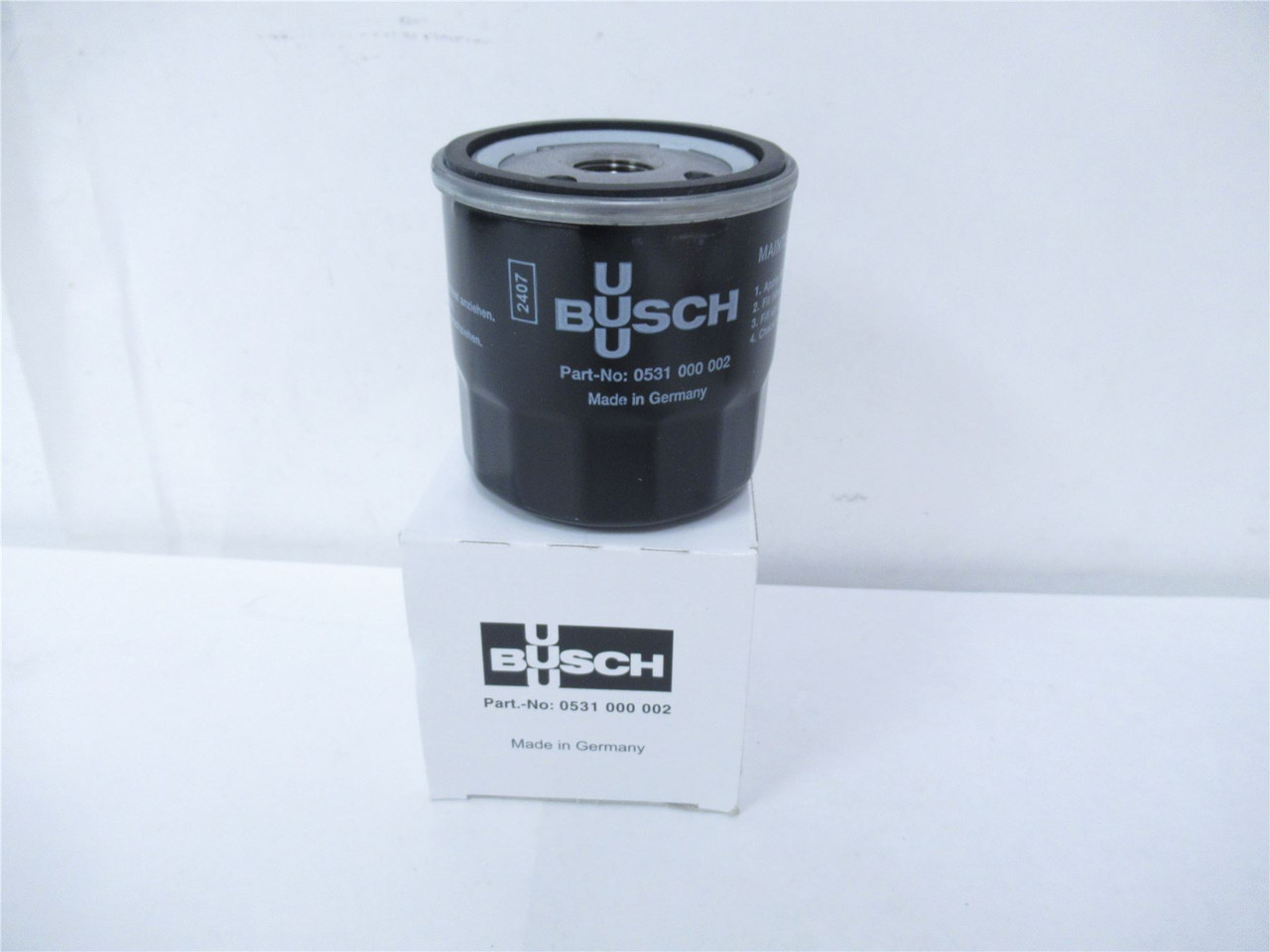 Busch 531000002; Vacuum PumpOil Filter3-1/16"Diameter3-1/8"