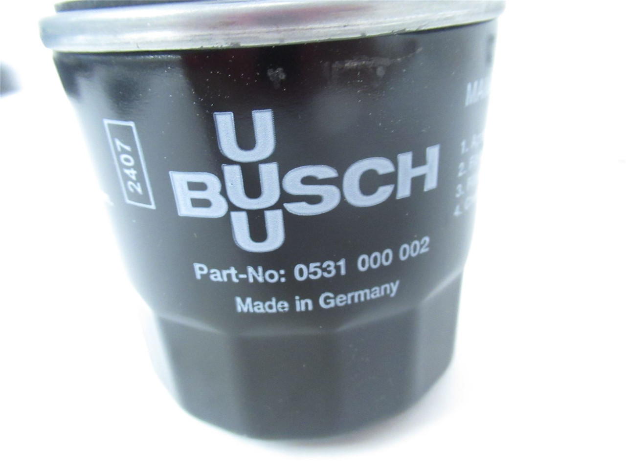 Busch 531000002; Vacuum PumpOil Filter3-1/16"Diameter3-1/8"