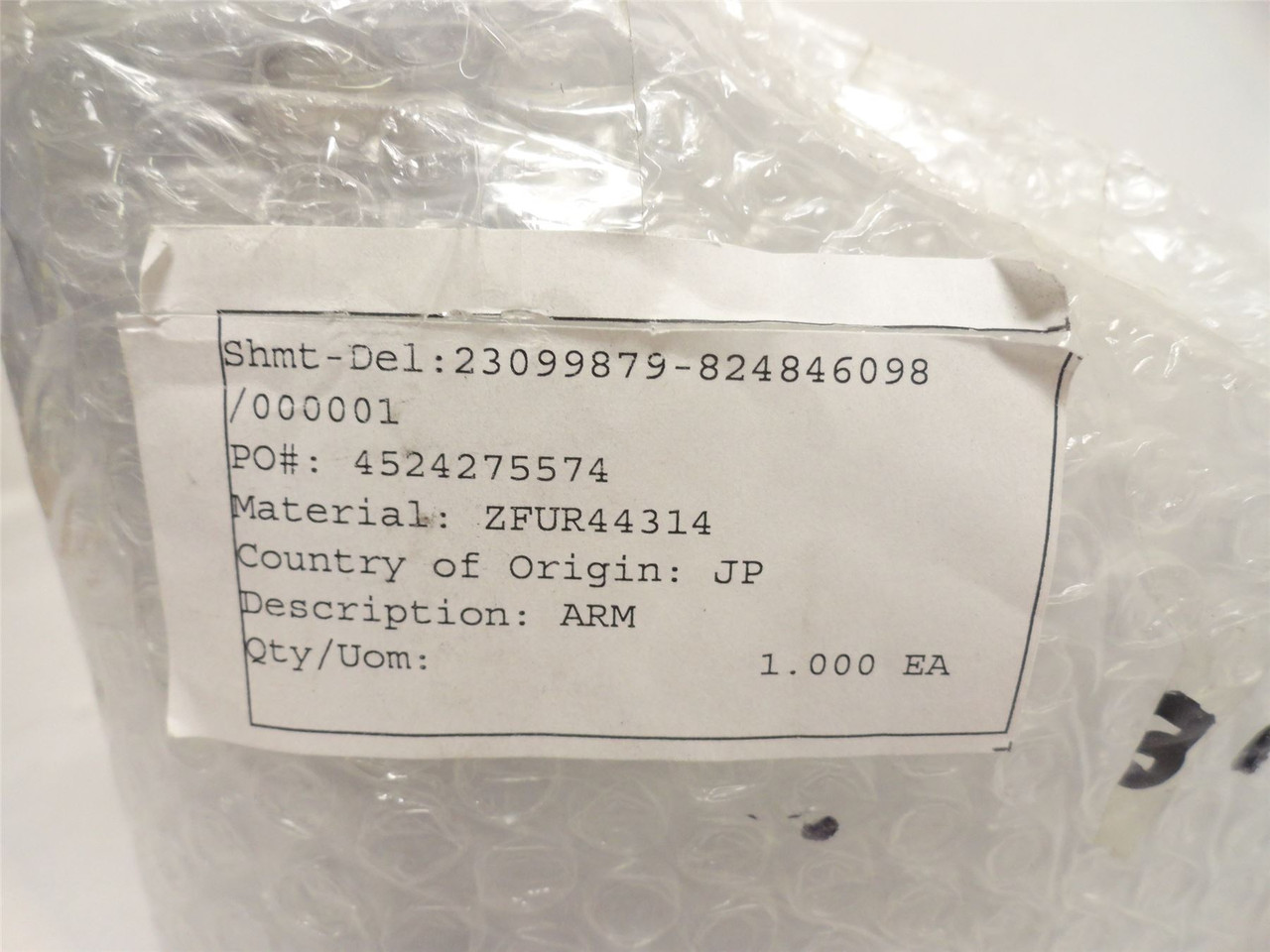 Cryovac FUR44314; Nickel Plate Brass Arm