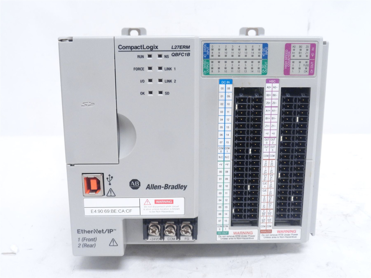 Allen-Bradley 1769-L27ERM-QBFC1B; CompactLogix 5370 L2