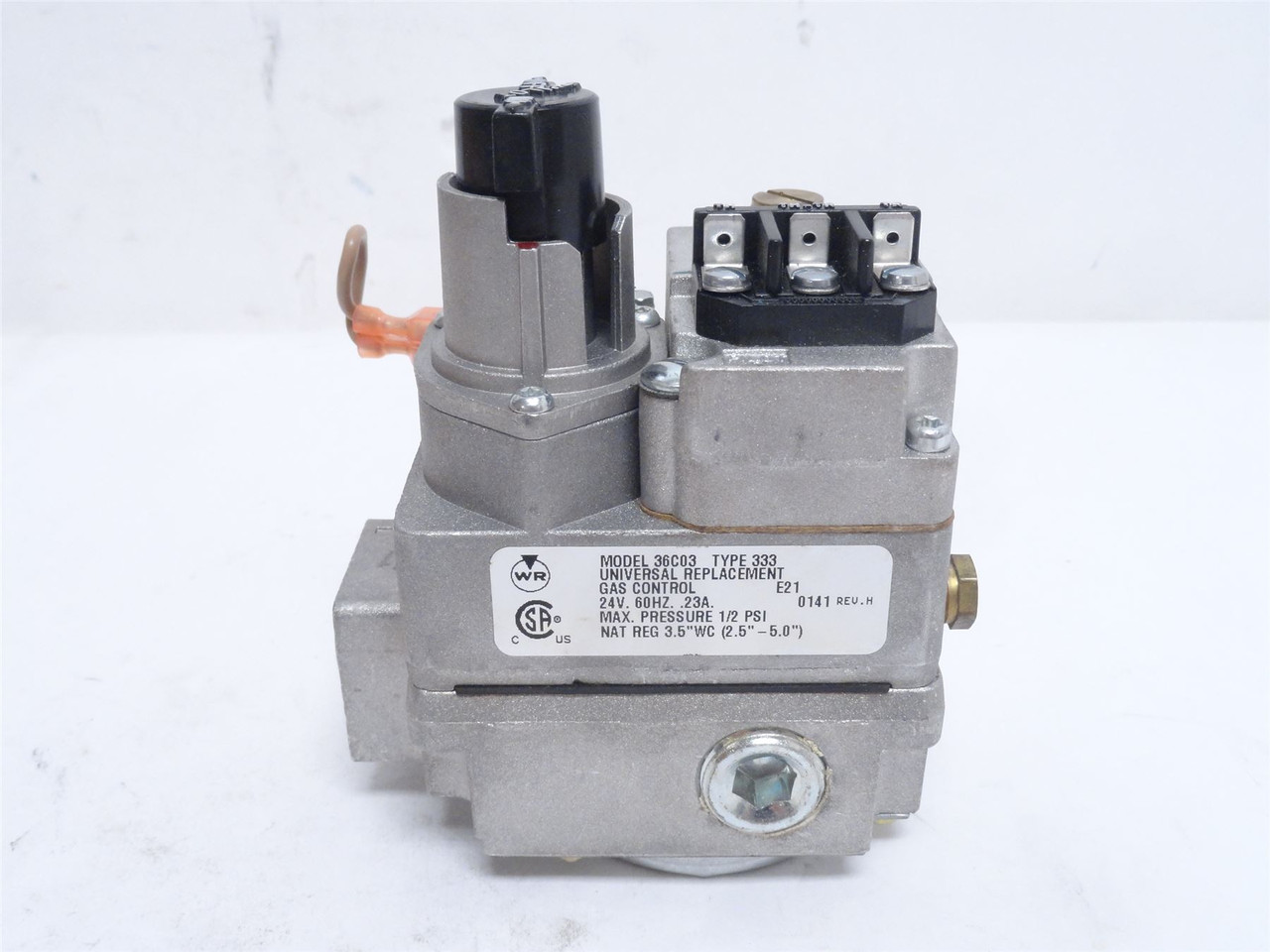 White-Rodgers 36003-333; Fast Opening Gas Valve 230;000BTU/HR