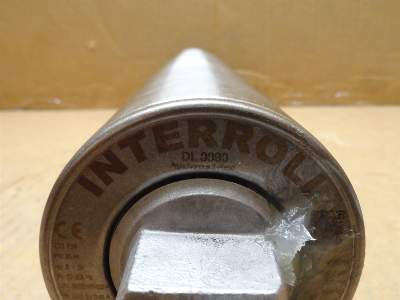 Interroll DL0080; AC Drum Motor 81.5mmOD x 412mm Wide .74m/s