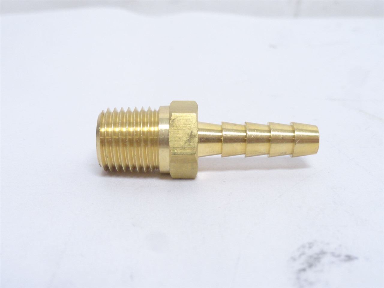 Milton S-600; Lot-2; Male Barb Hose End; 1/4NPT x 1/4" Tube