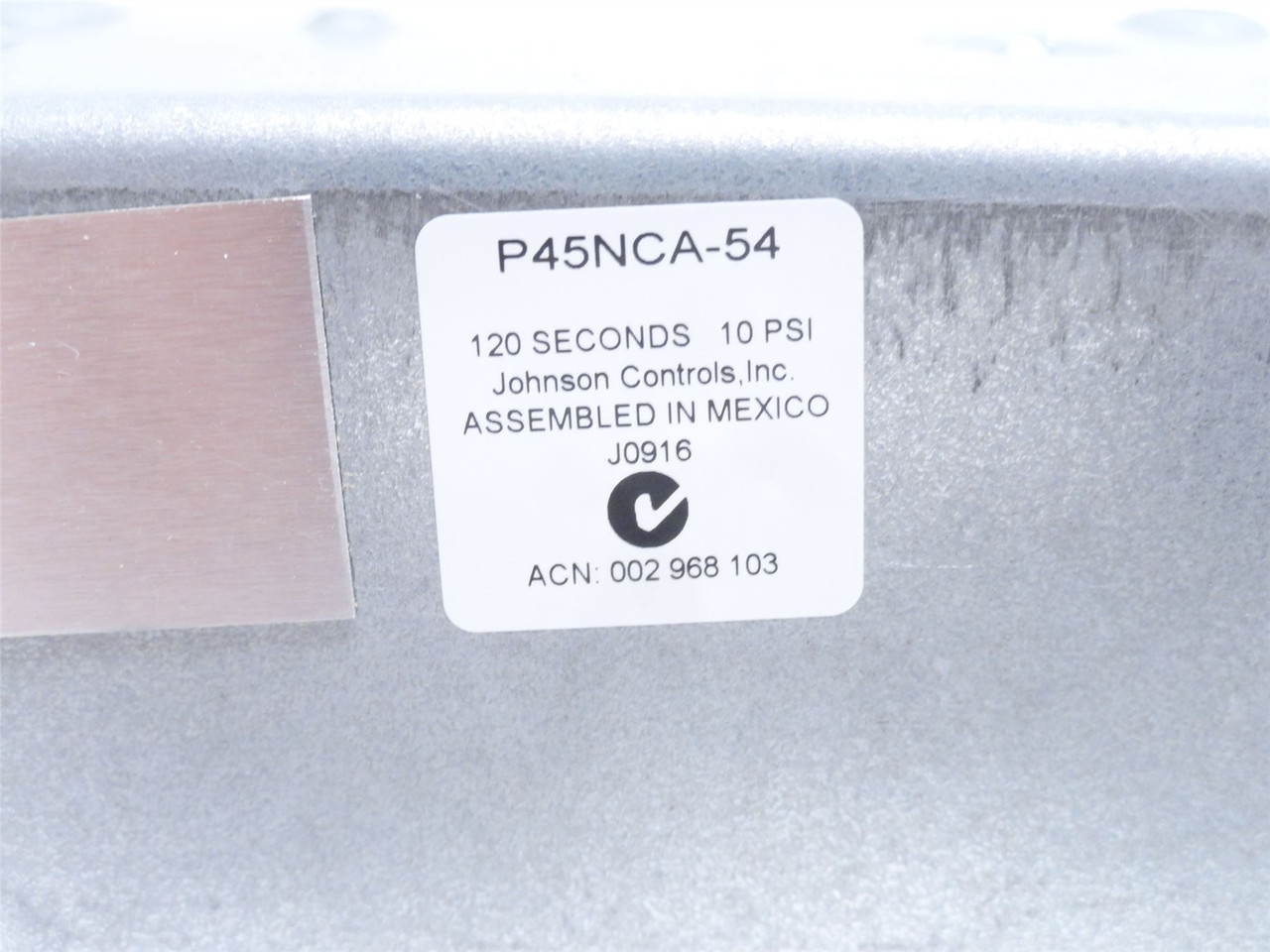 Johnson-Controls P45NCA-54; Lube Oil Pressure Controller