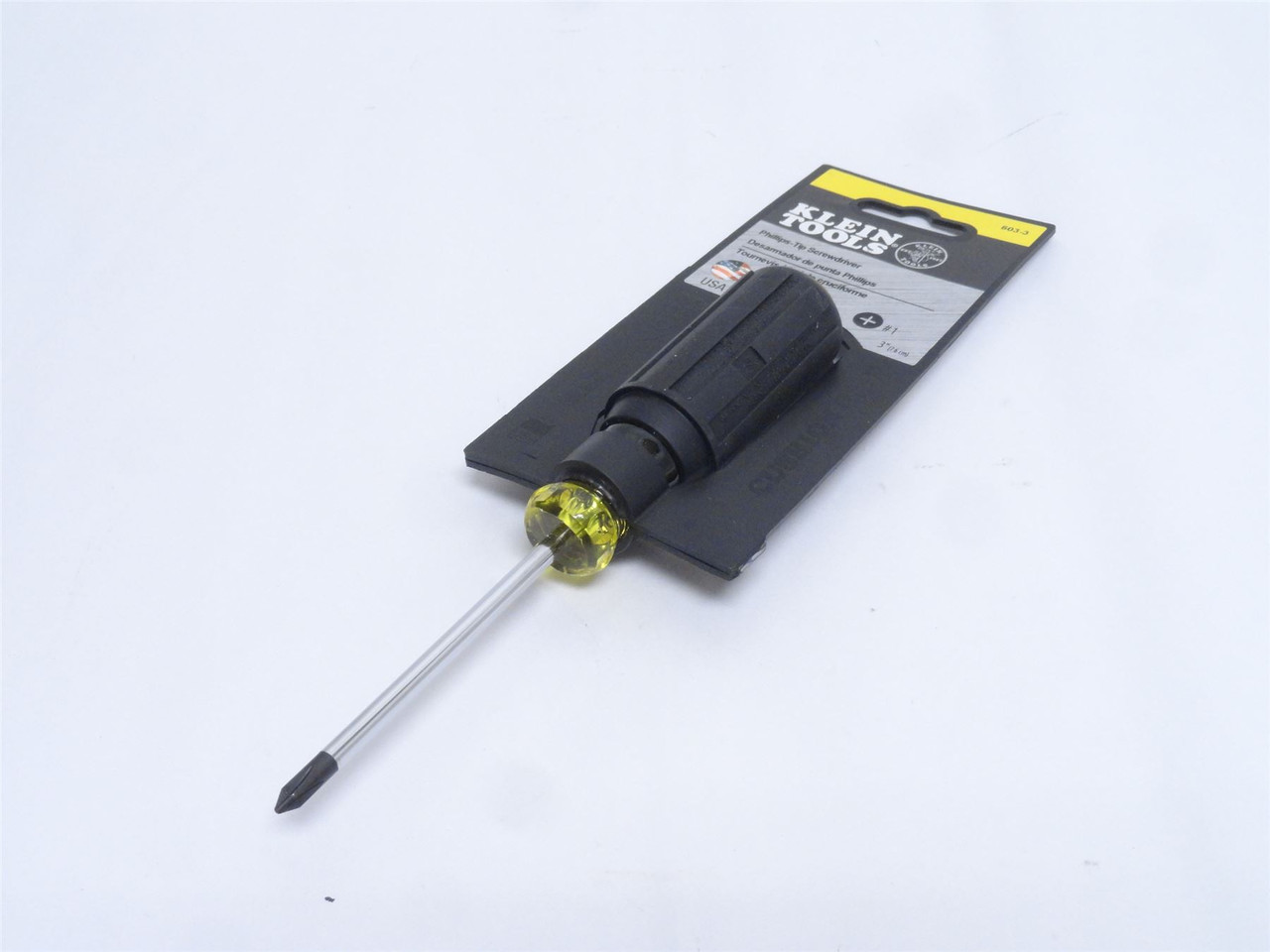 Klein Tools 603-3; Phillips Head Driver #1; 3" Round Shank