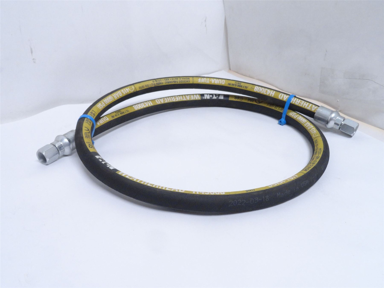 Eaton H4300860860866; Hose Assy; 3/8 JIC x 3/8 JIC; 65" Long