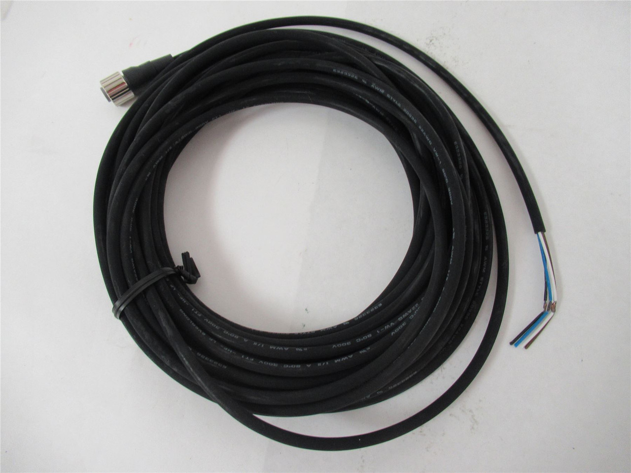 Omron  XS2F-M12PUR4S10M; Cable M12 4 Pin Black PUR 10M