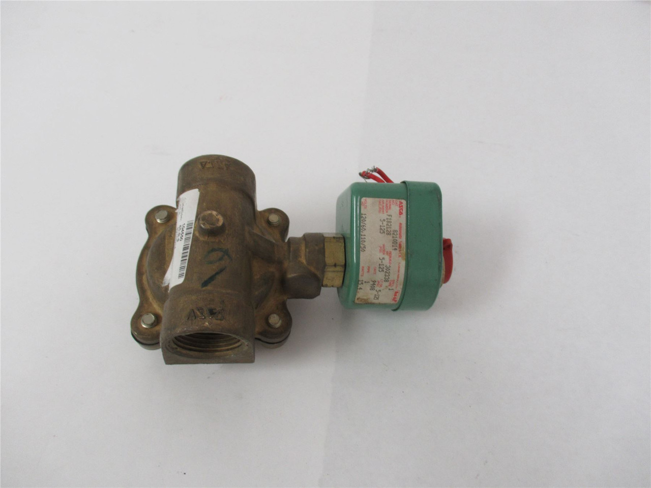 Asco 8210D14; Solenoid Valve 1" No 5/125# Water Air Oil Brass