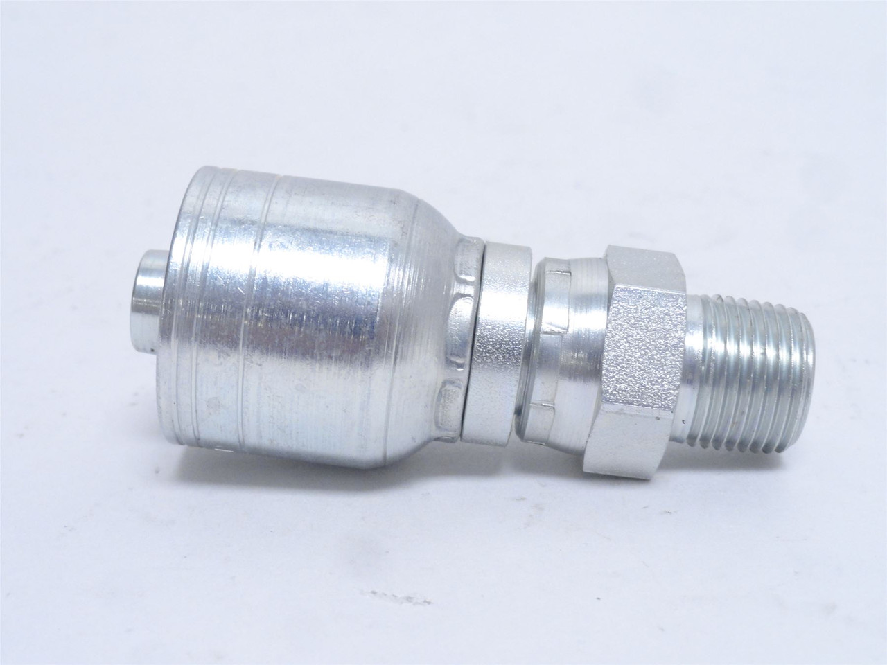 Eaton 1AA6PS8; Swivel Crimp Fitting; 3/8NPT x 1/2" Tube