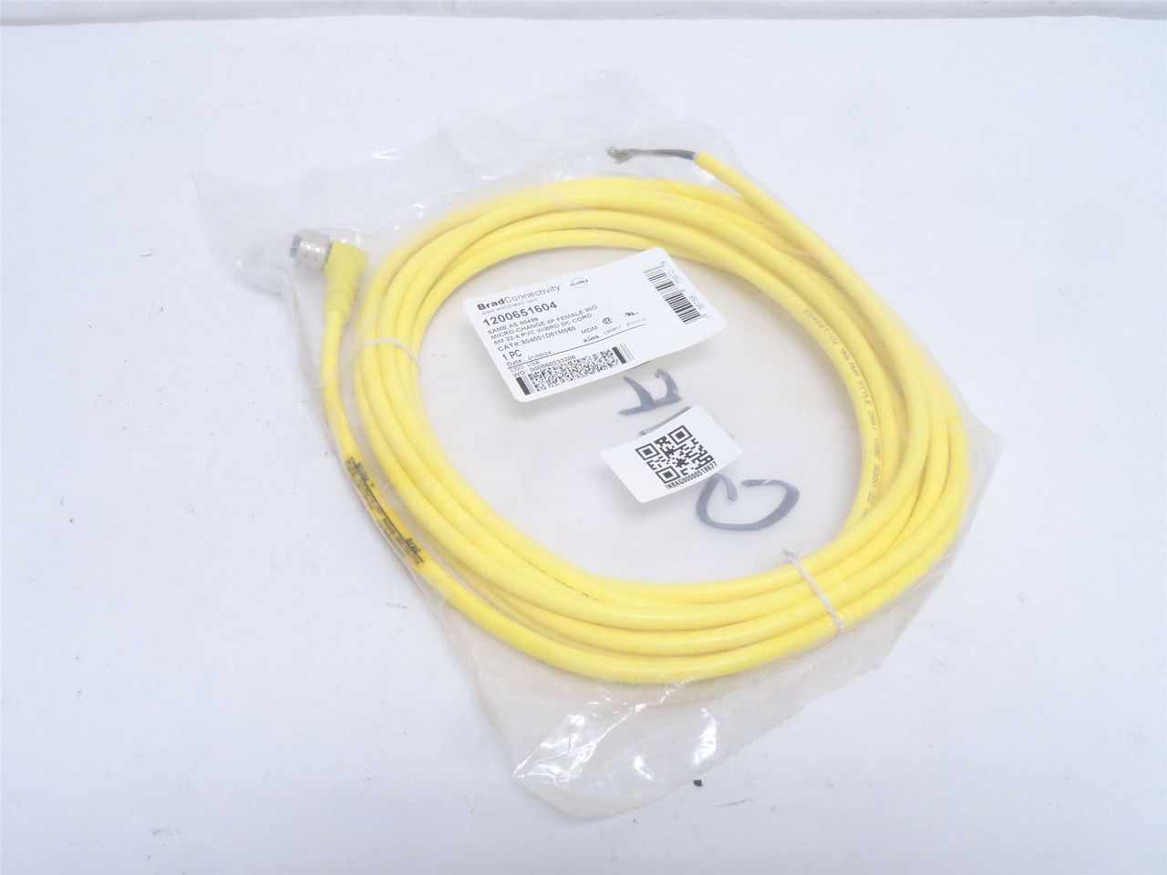 Woodhead 1200651604; Micro-Change Cordset; 5m Long; 4P; 90Deg