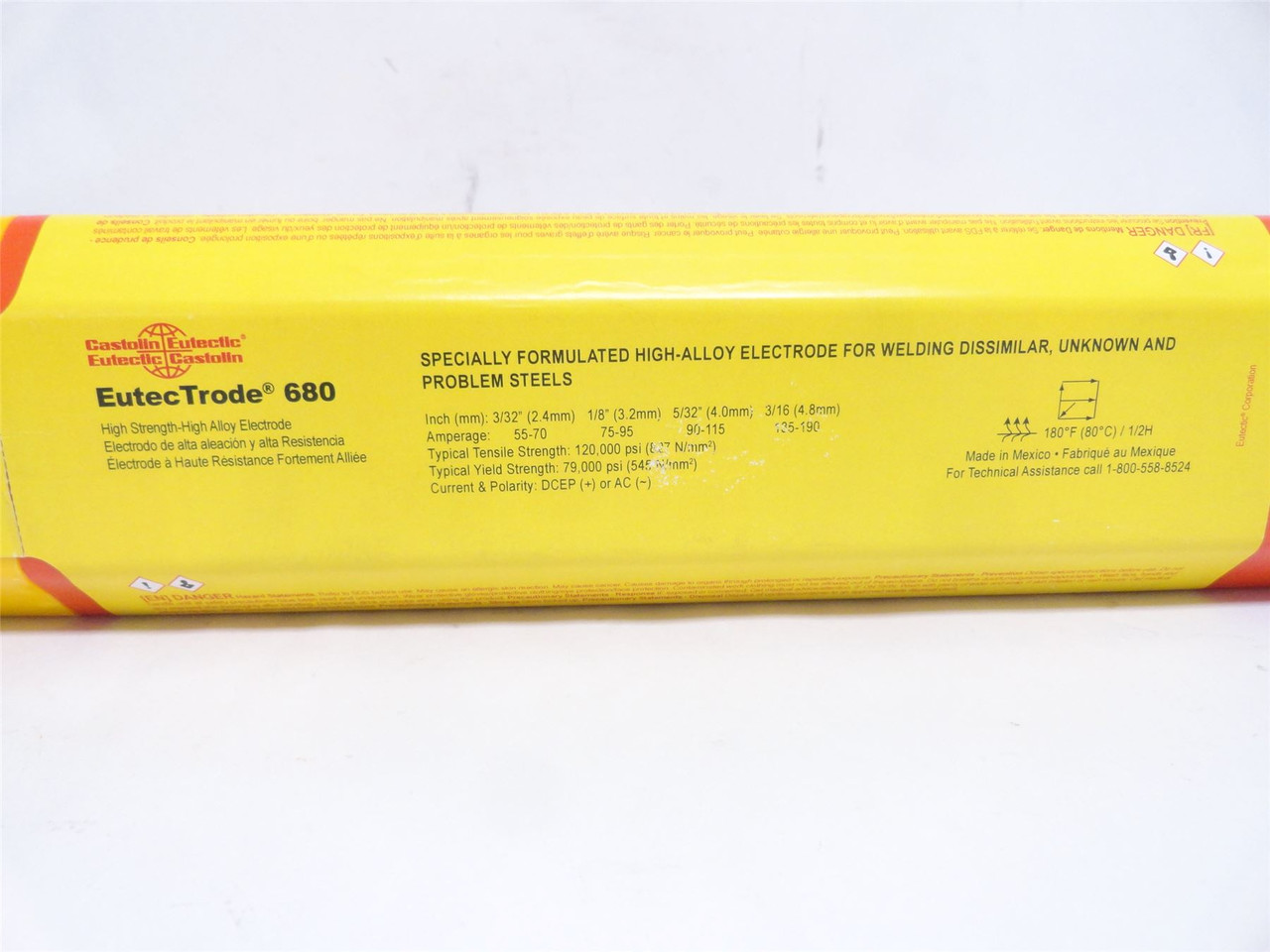 Castolin 680-32-5K; EutecTrode-680 1/8" Stick; 11LB Box