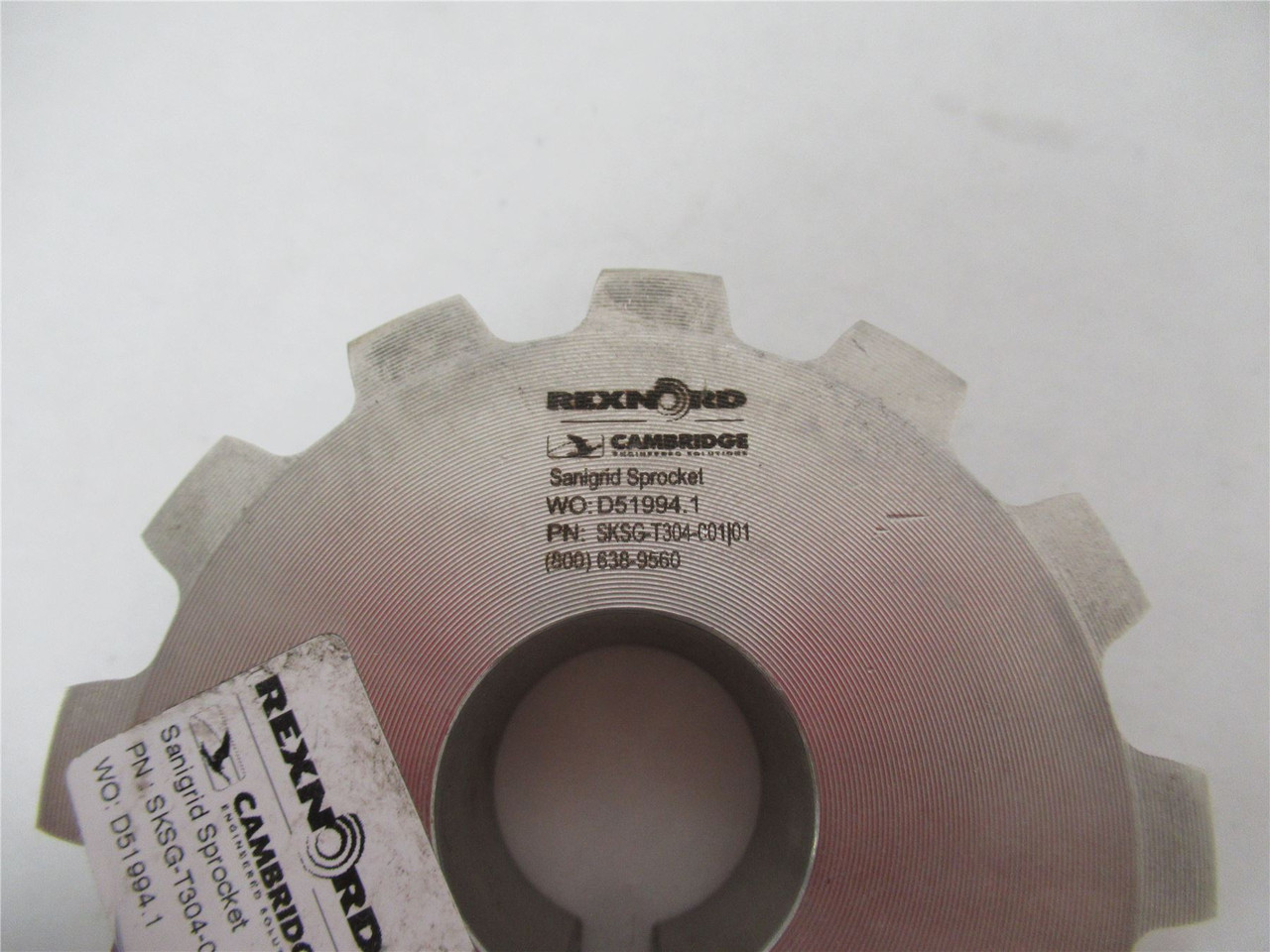 Rexnord SKSG-T304-001 01; Sprocket 1" Bore 12 Teeth SS