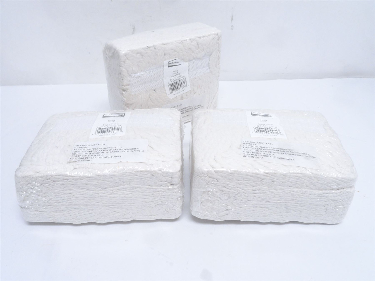 Rubbermaid FGF11800WH00; Lot-3; Wet String Mop; Size: Large