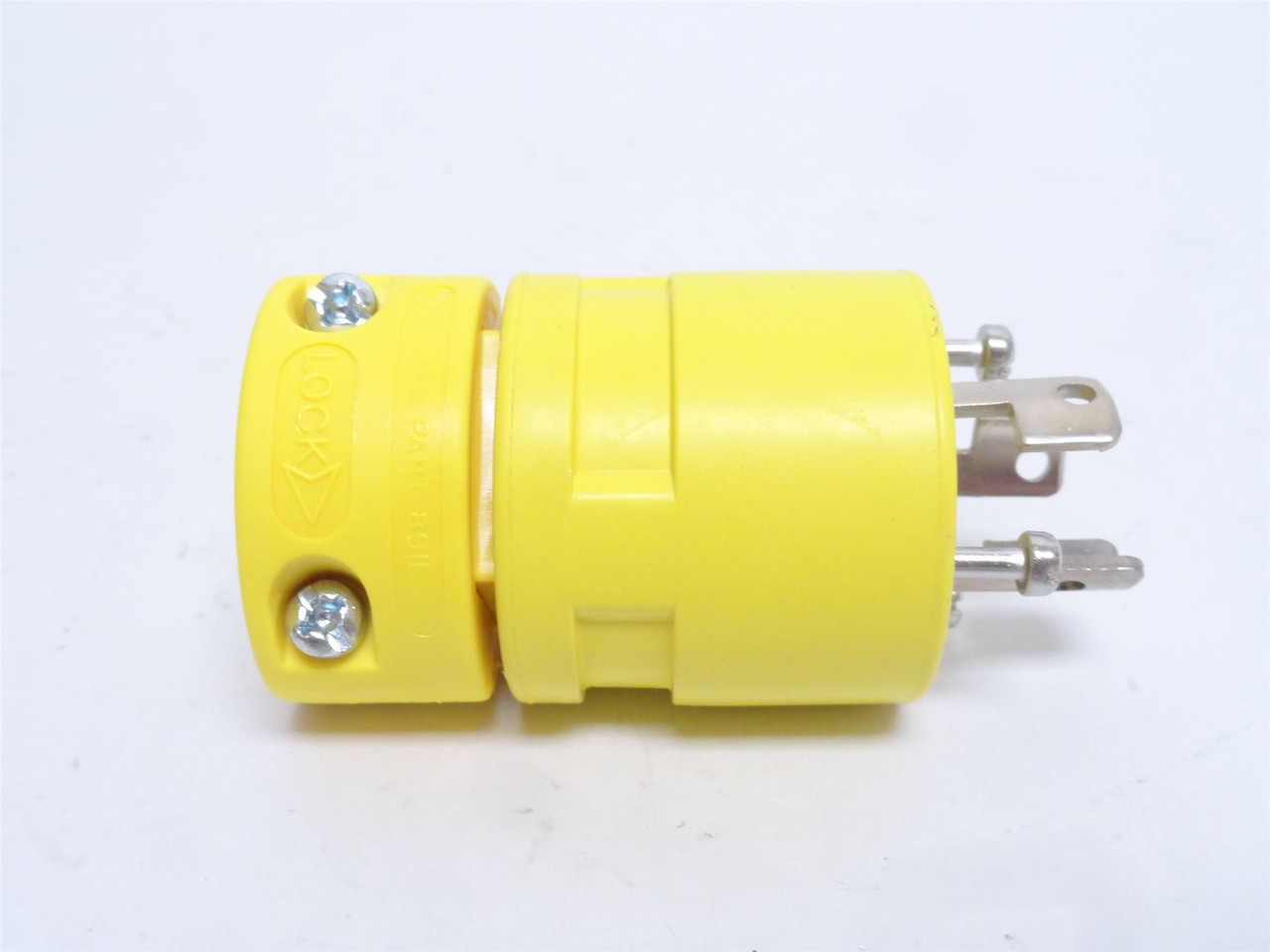 Woodhead 2434; Locking Plug - NEMA L7-15P; 15A; 277VAC