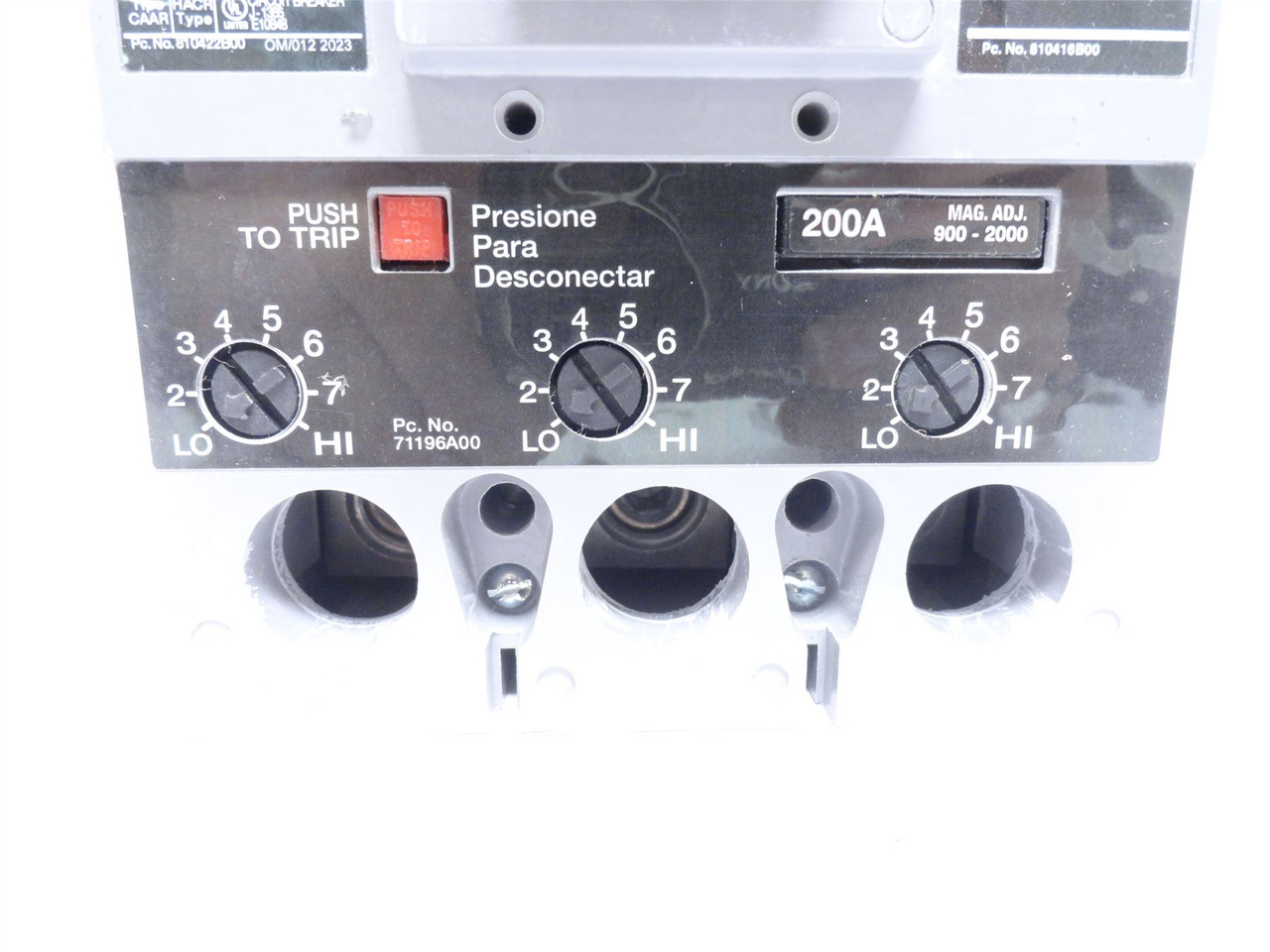 Siemens FD63F250; Sentron Circuit Breaker; 200A; 3P; 600VAC