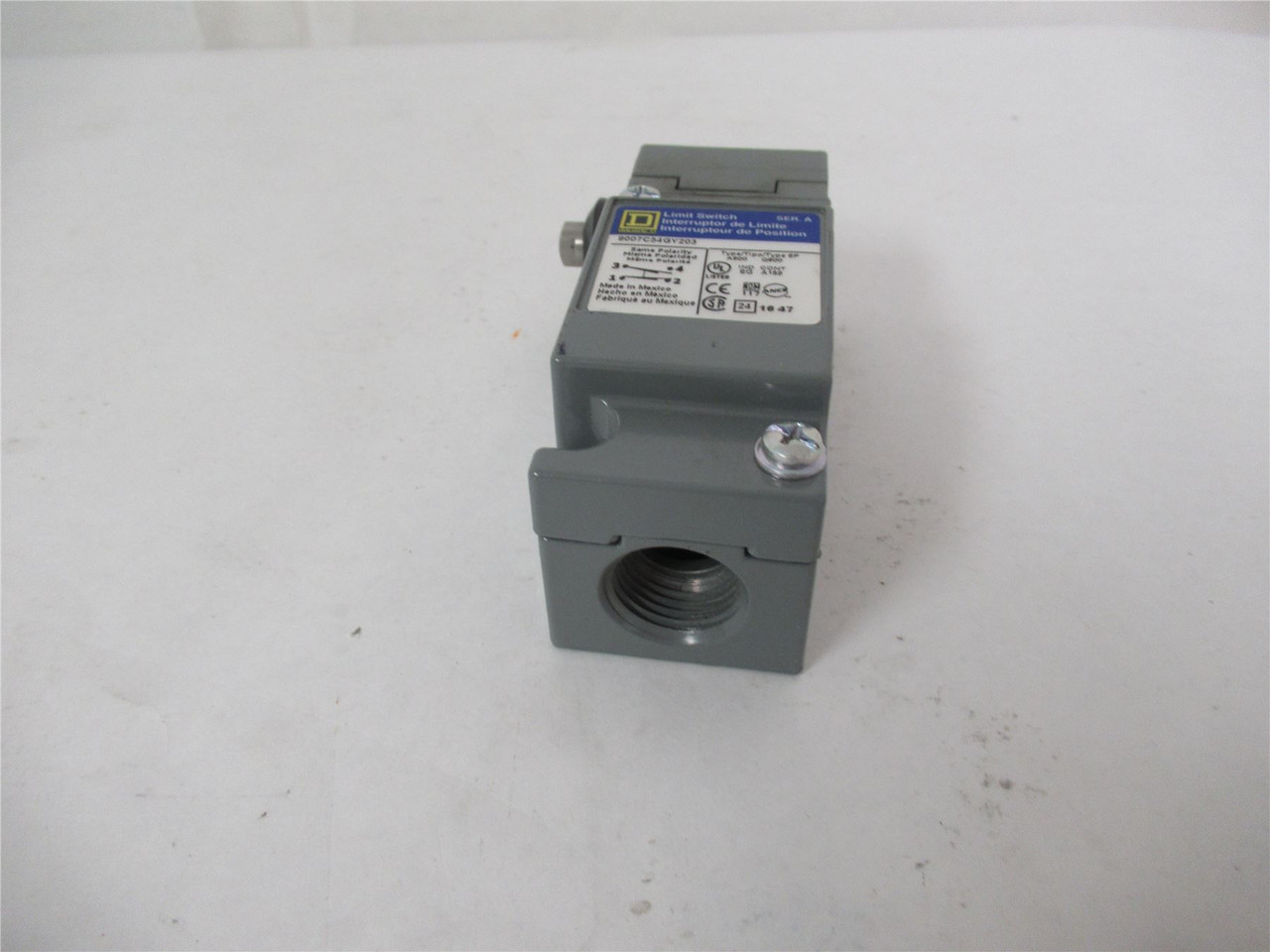 Square D 9007C54GY203; Limit Switch Ser A Class 9007