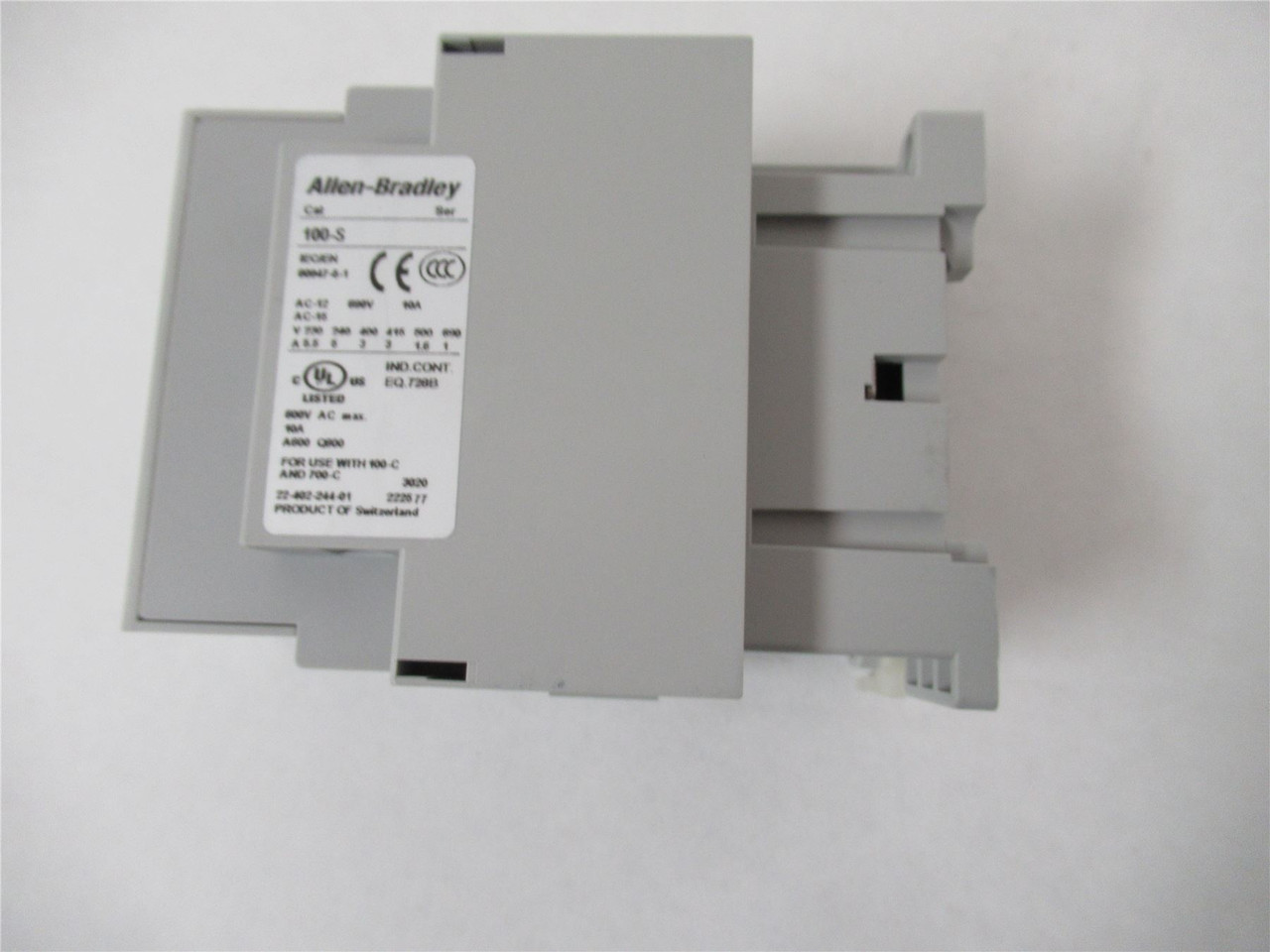 Allen-Bradley 100-C30D10; Contactor 30A 3P Coil: 120VAC