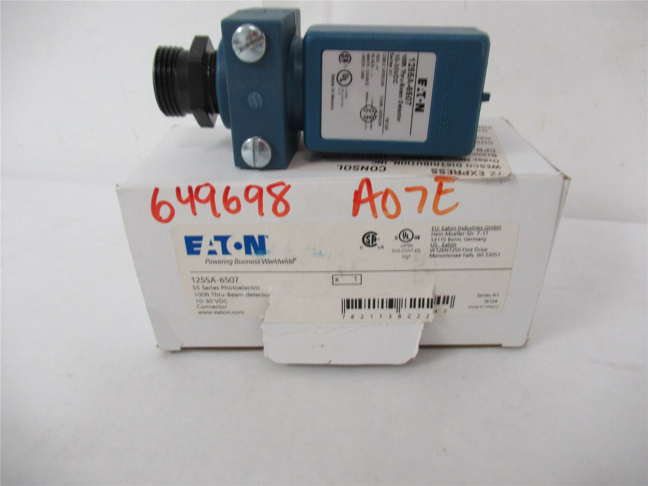 Eaton 1255A-6507; Photo Senso Bare Bones Thru Beam 30VDC