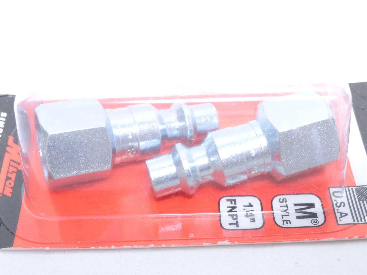 Milton S-728; Lot-2; "M" Style Plug; 1/4NPT; 300PSI; 40SFCM