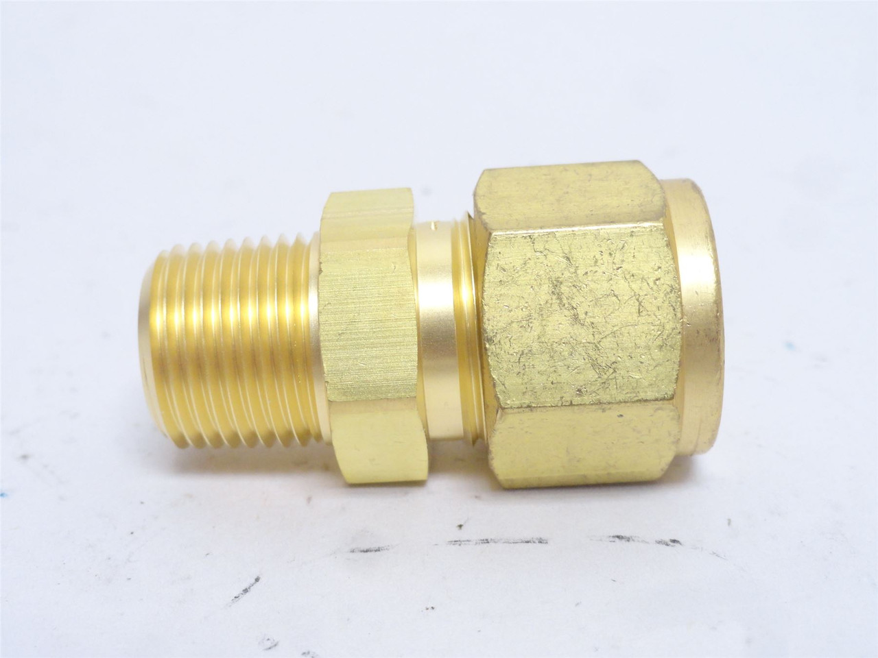 Swagelok B-810-1-6; Brass Tube Fitting; 1/2" Tube x 1/2NPT