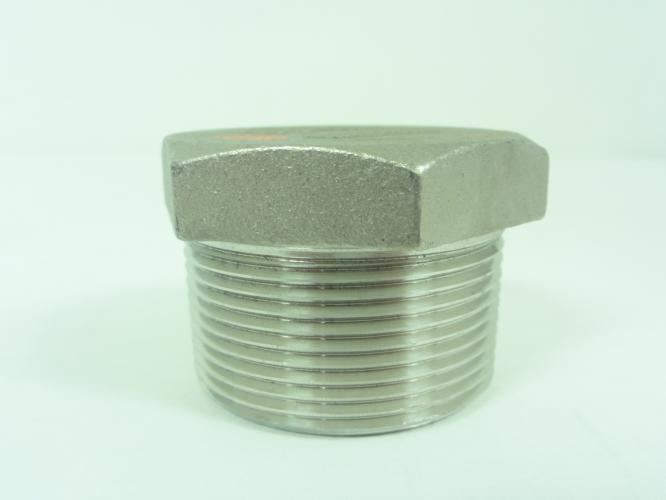 Industry-std 6JK27; Stainless Steel Hex Plug 1-1/2" MNPT