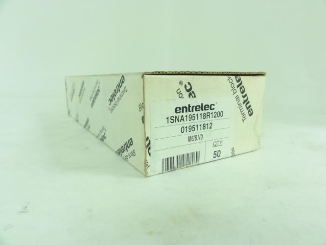 Entrelec 1SNA195118R1200; Box-50 Terminal Block