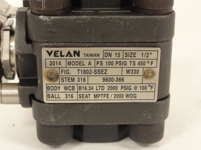 Velan T1802-SSEZ; Ball Valve; 2000PSI; DN-15; 1/2"