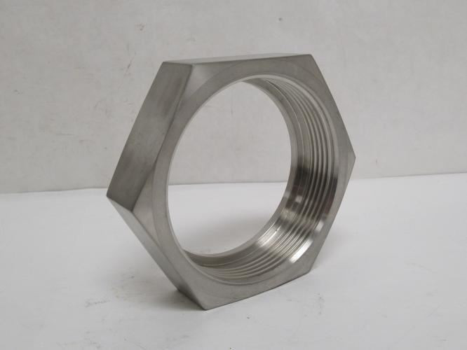 Ferguson G13H4P; Pipe Lock Nut; SS-304; 4" Threaded