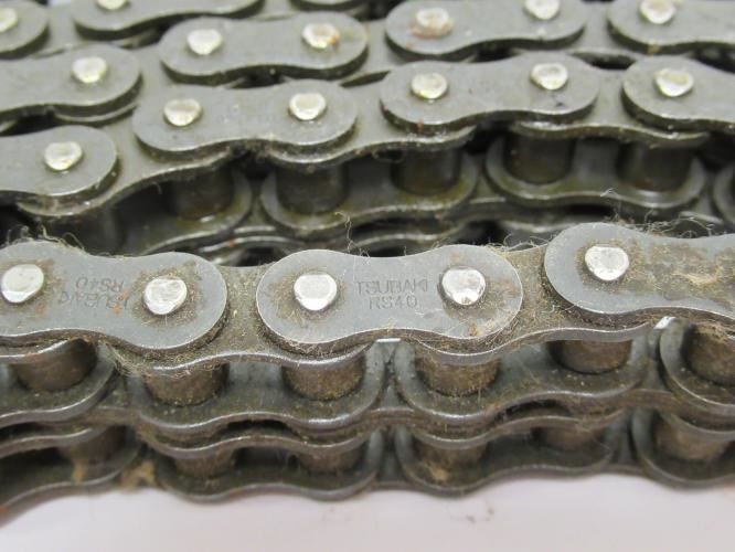 Tsubaki RS40-2-RP-U; Double Strand Roller Chain #40; 10' Length