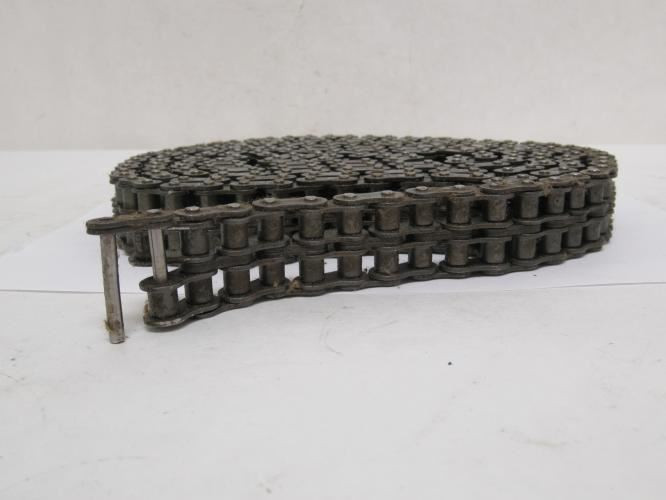 Tsubaki RS40-2-RP-U; Double Strand Roller Chain #40; 10' Length