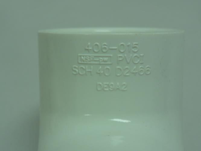 Spears 406-015; Lot-6; Sch:40 PVC Elbows 90Deg; 1-1/2" NPS