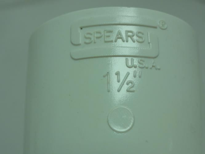 Spears 406-015; Lot-6; Sch:40 PVC Elbows 90Deg; 1-1/2" NPS