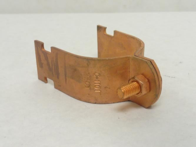 Haydon C-1101; Lot-4; Copper Plated Strut Clamps; 2"