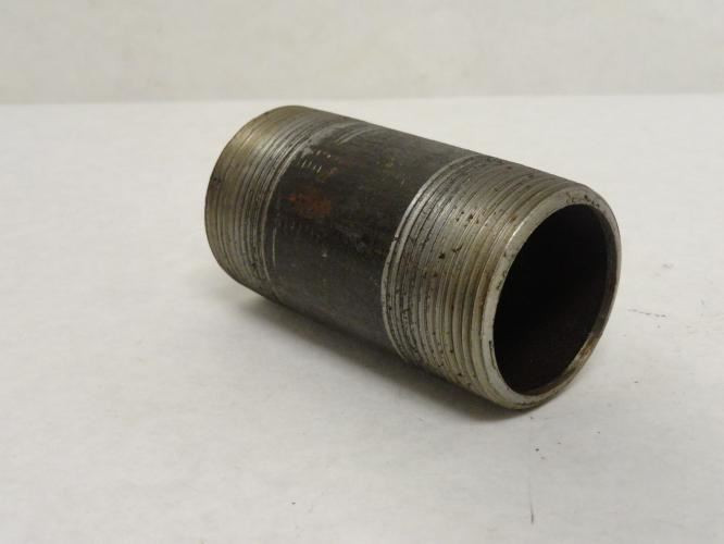 Industry-Std 11X147; Sch-40 Steel Pipe Nipple 1-1/2MNPT x 3.5"L