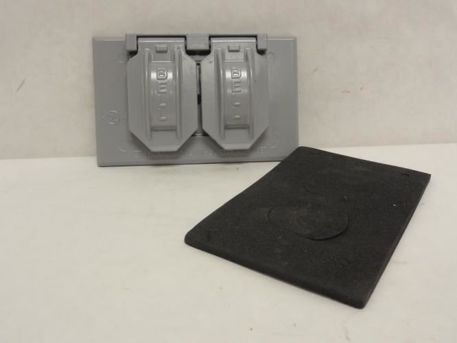 Bell 5180-0; Weatherproof Cover; Single Gang; 2-13/16" Height