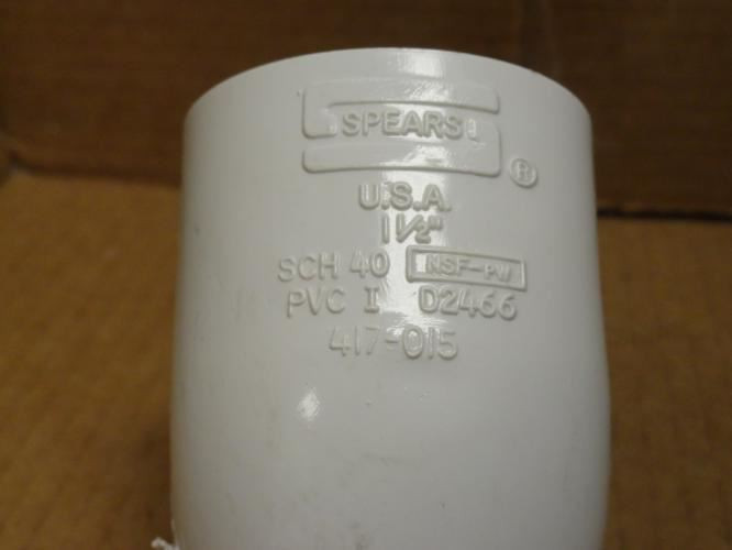 Spears 417-015; Lot-3; PVC Elbows; 45Deg; 1-1/2" Socket