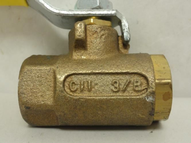 Apollo 77C10201A; Inline Ball Valve; Bronze; 3/8 FNPT; 600WOG